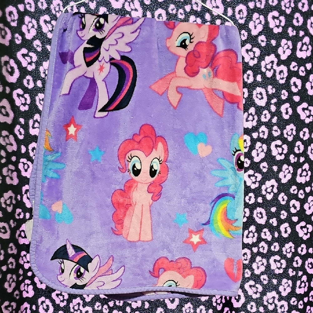 My Little Pony Crib Blanket - Purple and Pink